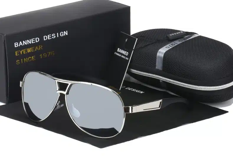 BANNED Cool men's Polarized Sunglasses brand new gafas male driving Sun Glasses classic eyewear Oculos with original box 39