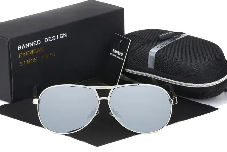 BANNED Cool men's Polarized Sunglasses brand new gafas male driving Sun Glasses classic eyewear Oculos with original box 40