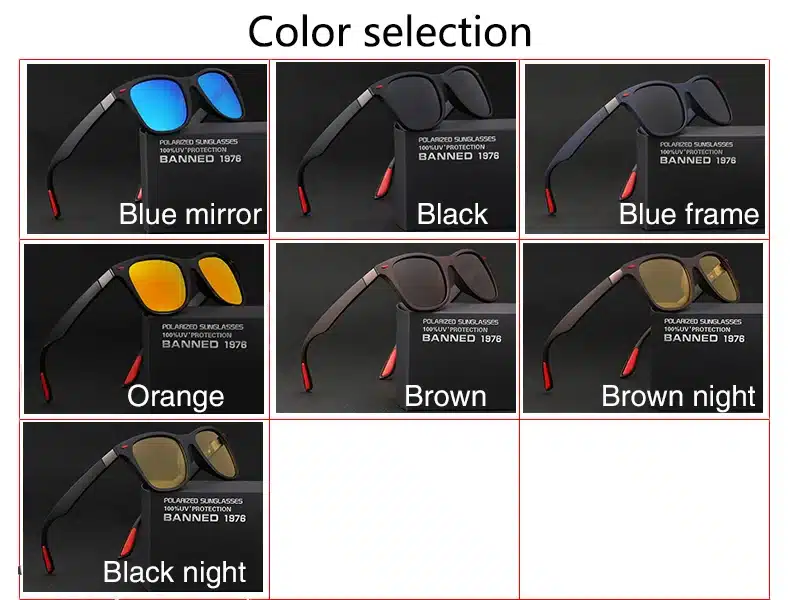 2018 fashion HD Polarized Sunglasses men UV400 Cool driving shades vintage brand new women Sun Glasses oculos de sol Original 7