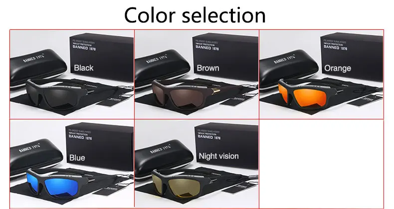2018 windproof HD Polarized Sports Men women Sunglasses fashion brand cool outdoor anti UV Goggles Eyewear gafas de sol 18