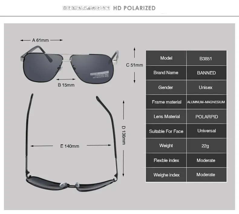 2018 new Men's Aluminum Polarized Mens Sunglasses Mirror Sun Glasses Square Goggle Eyewear Accessories For Men Female gafas 17