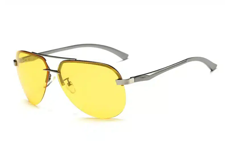 Aluminum magnesium 2018 Mens Polarized Night Vision Sunglasses Men Brand Designer Yellow Lens women Night Vision Driving Glasses 23
