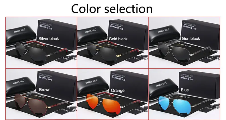 2018 Top quality Anti glare Polarized Aluminum Sunglasses hot Men's brand new Sun glasses big size oculos women gafas de sol 17
