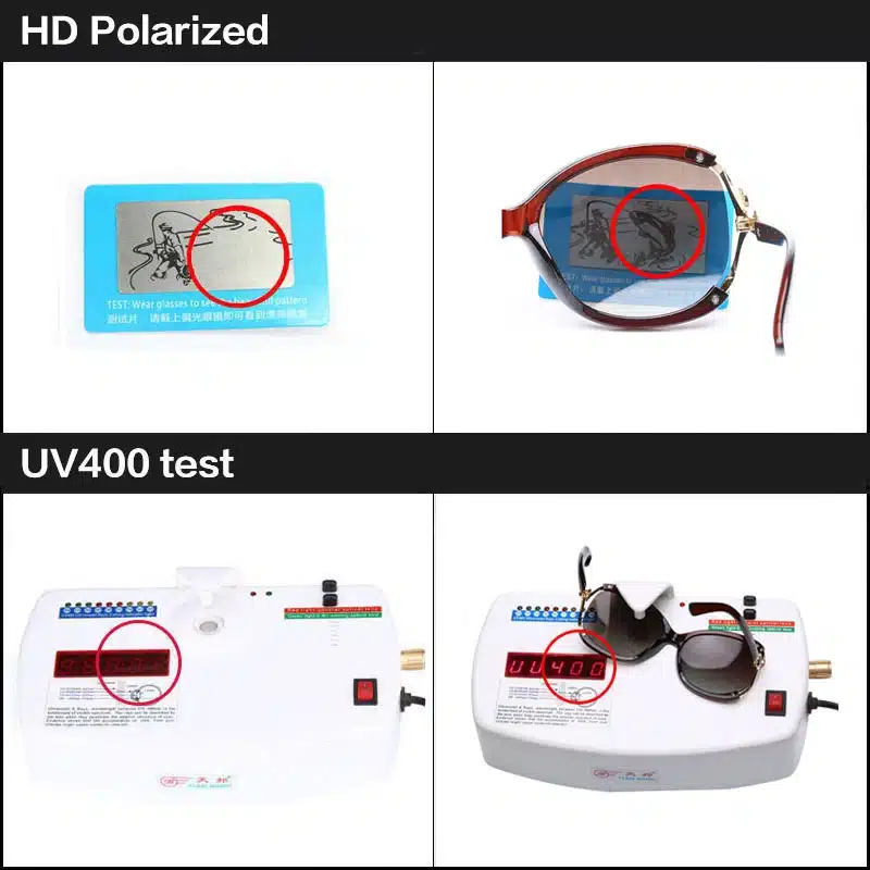 HD Polarized UV Fashion Sunglasses Women Luxury Brand Designer Vintage Sun glasses Female Rivet Shades Big Frame Style Eyewear 11