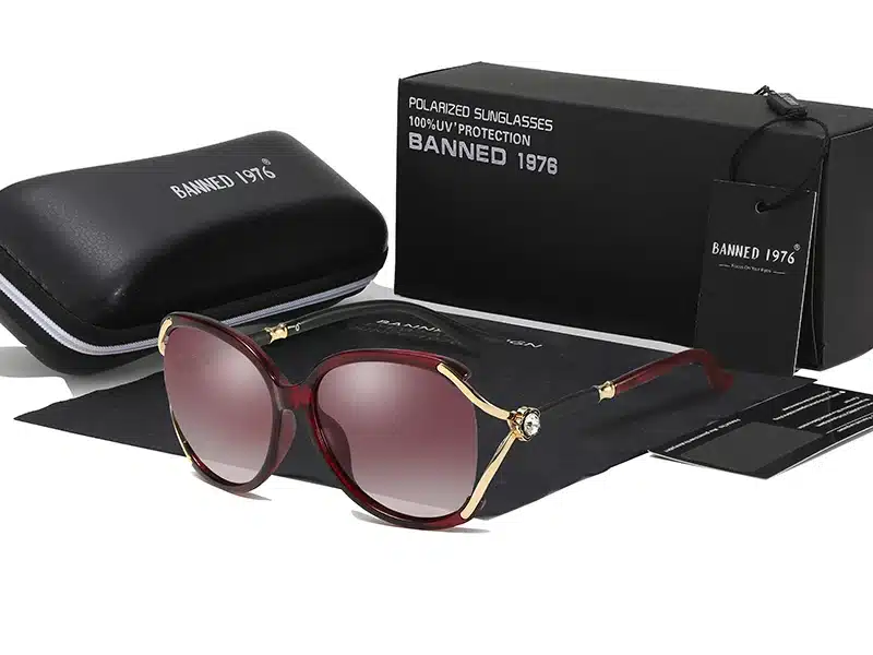 HD Polarized UV Fashion Sunglasses Women Luxury Brand Designer Vintage Sun glasses Female Rivet Shades Big Frame Style Eyewear 15