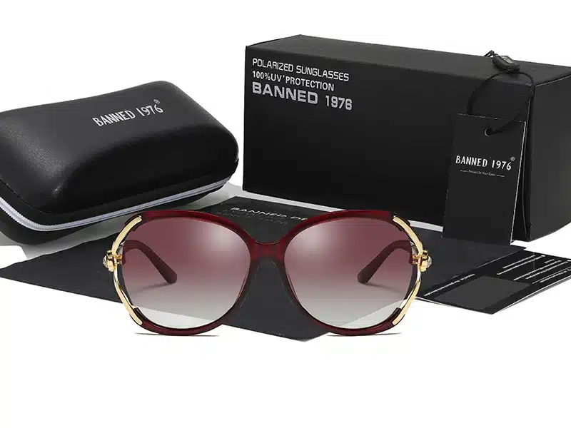 HD Polarized UV Fashion Sunglasses Women Luxury Brand Designer Vintage Sun glasses Female Rivet Shades Big Frame Style Eyewear 16
