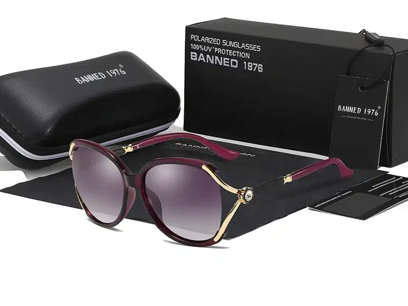 HD Polarized UV Fashion Sunglasses Women Luxury Brand Designer Vintage Sun glasses Female Rivet Shades Big Frame Style Eyewear 21
