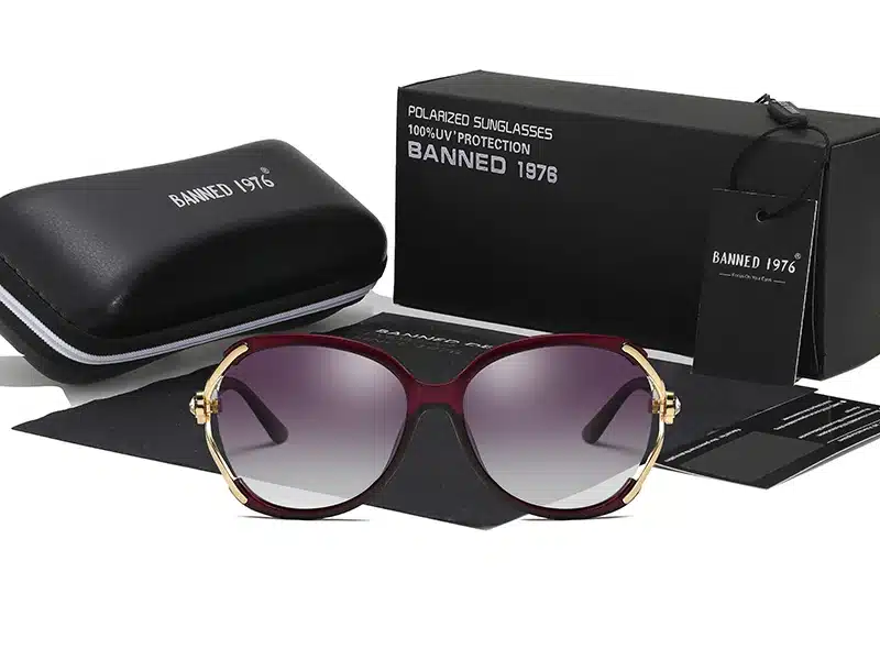 HD Polarized UV Fashion Sunglasses Women Luxury Brand Designer Vintage Sun glasses Female Rivet Shades Big Frame Style Eyewear 22
