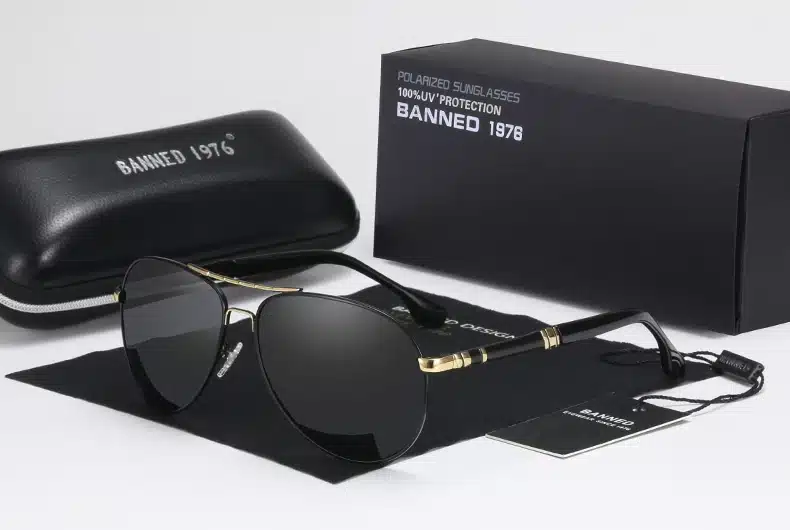 2018 new Brand Men Polarized Sunglasses man sun glasses Full Alloy Rim men sunglasses metal big Driving glasses original box 20