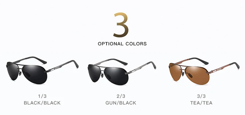 2019 New Arrival Brand Sunglasses Man Polarized Fashion Classic Pilot Sun Glasses Fishing Driving Goggles Shades For Men/Women 13