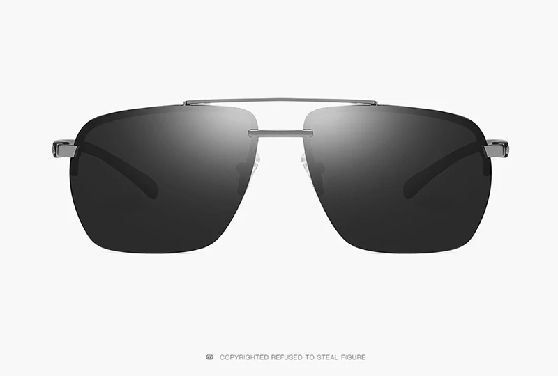 2019 New Arrival HD Polarized Mens Sunglasses Cool fashion metal Sun Glasses Square Goggle Eyewear For Men Female gift gafas 19
