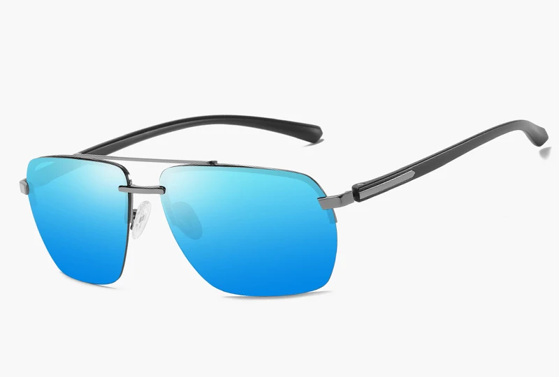 2019 New Arrival HD Polarized Mens Sunglasses Cool fashion metal Sun Glasses Square Goggle Eyewear For Men Female gift gafas 29