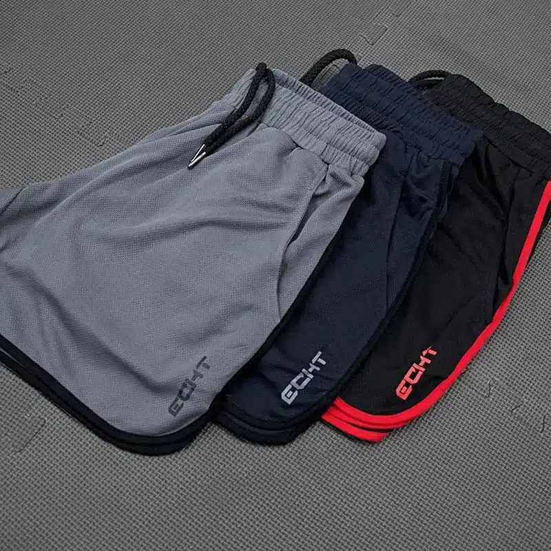 Mens shorts Calf-Length gyms Fitness Bodybuilding Casual Joggers workout Brand sporting short pants Sweatpants Sportswear 14