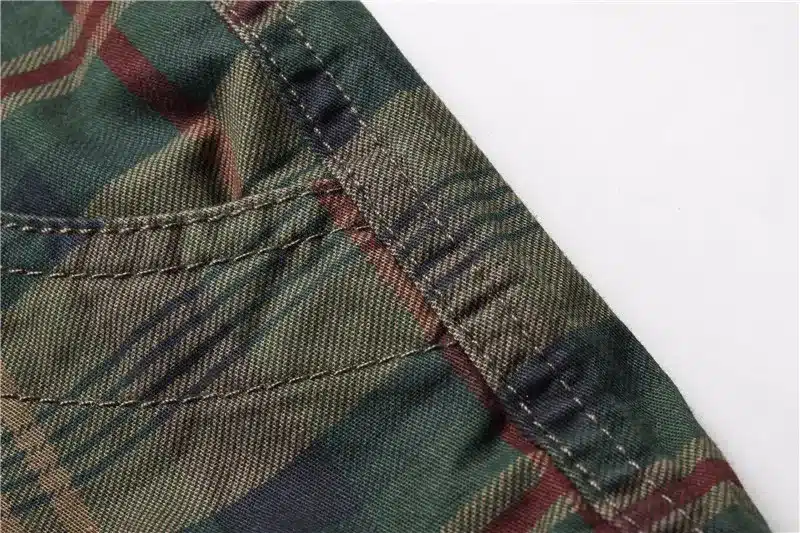 Men Shorts 2019 Fashion Plaid Beach Shorts Mens Casual Camo Camouflage Shorts Military Short Pants Male Bermuda Cargo Overalls 17