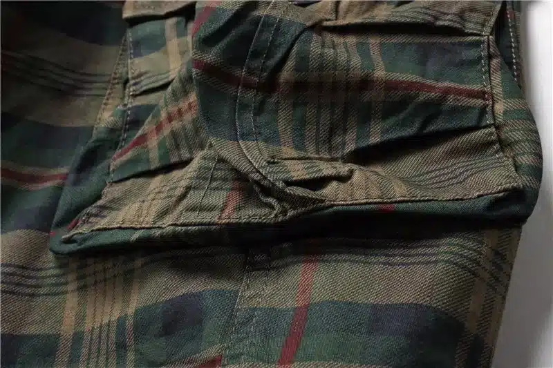 Men Shorts 2019 Fashion Plaid Beach Shorts Mens Casual Camo Camouflage Shorts Military Short Pants Male Bermuda Cargo Overalls 21