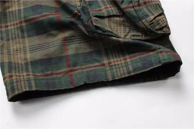 Men Shorts 2019 Fashion Plaid Beach Shorts Mens Casual Camo Camouflage Shorts Military Short Pants Male Bermuda Cargo Overalls 22