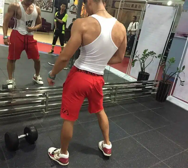 Men Shorts Men's Slim fit Short Trousers Fitness Bodybuilding Jogger Mens Brand durable Sweatpants Fitness Workout Cotton Shorts 26