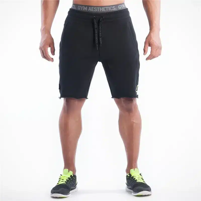 Men Shorts Men's Slim fit Short Trousers Fitness Bodybuilding Jogger Mens Brand durable Sweatpants Fitness Workout Cotton Shorts 31