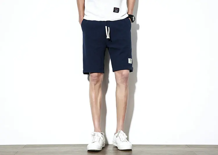 2018 Hot Fashion Men Short Pants Summer Linen Men Shorts Casual Slim Solid Beach Bermuda Shorts 16