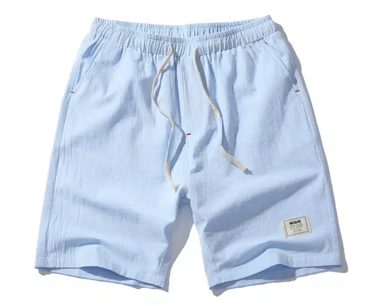 2018 Hot Fashion Men Short Pants Summer Linen Men Shorts Casual Slim Solid Beach Bermuda Shorts 19