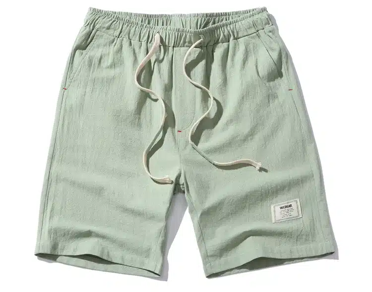 2018 Hot Fashion Men Short Pants Summer Linen Men Shorts Casual Slim Solid Beach Bermuda Shorts 20