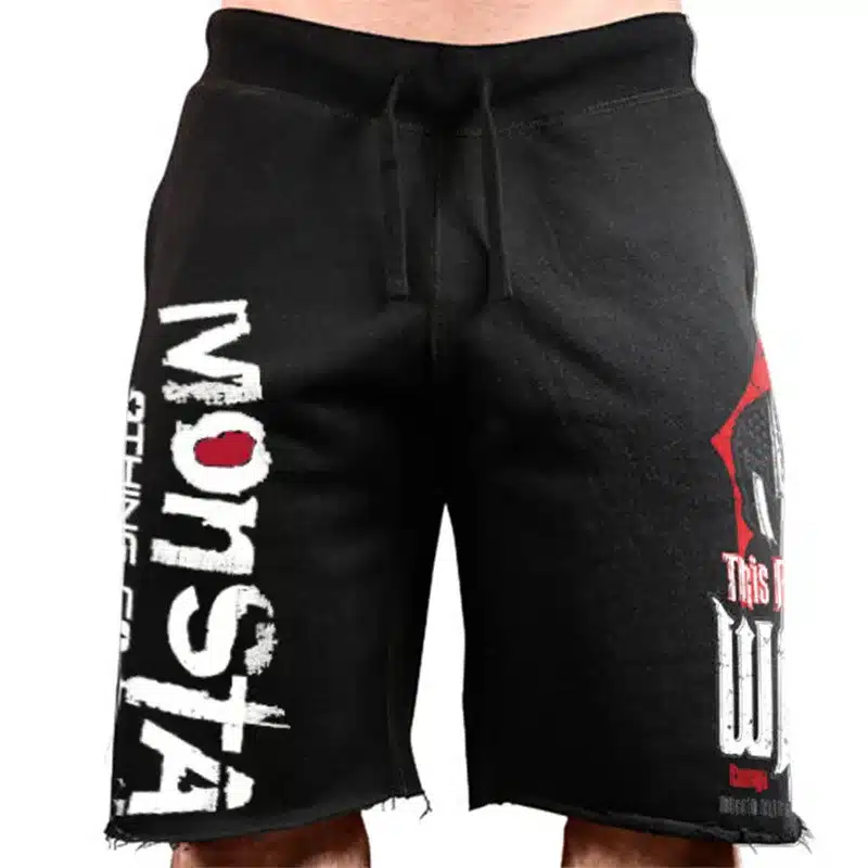 Men New Cotton Shorts Men's loose Short Trousers Fitness Bodybuilding Jogger Mens Brand durable Sweatpants Fitness Workout Short 10