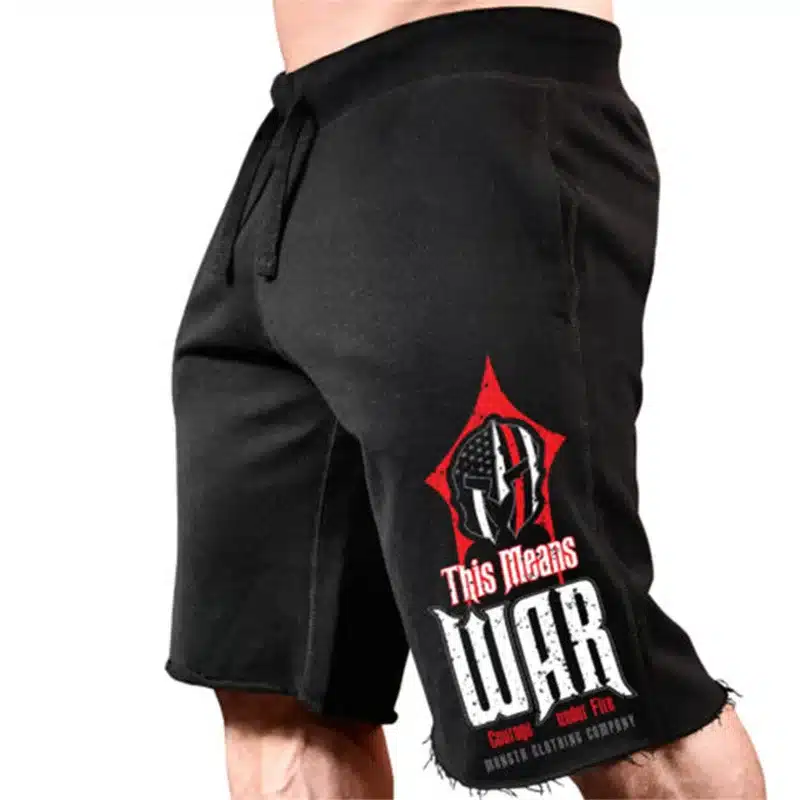 Men New Cotton Shorts Men's loose Short Trousers Fitness Bodybuilding Jogger Mens Brand durable Sweatpants Fitness Workout Short 11