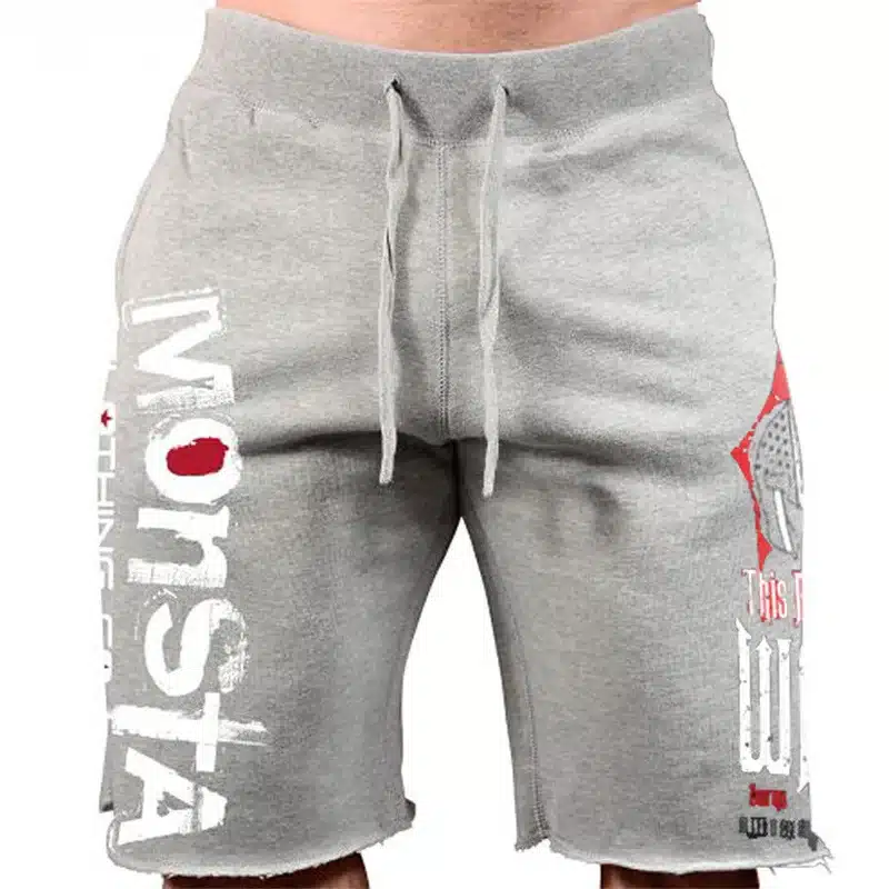 Men New Cotton Shorts Men's loose Short Trousers Fitness Bodybuilding Jogger Mens Brand durable Sweatpants Fitness Workout Short 15