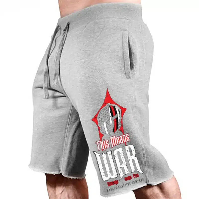 Men New Cotton Shorts Men's loose Short Trousers Fitness Bodybuilding Jogger Mens Brand durable Sweatpants Fitness Workout Short 16