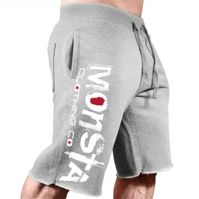 Men New Cotton Shorts Men's loose Short Trousers Fitness Bodybuilding Jogger Mens Brand durable Sweatpants Fitness Workout Short 17