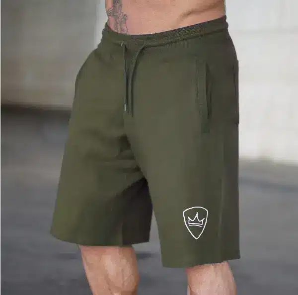 Men 2018 Summer New Loose Cotton Shorts Man Gyms Fitness Knee Length Sweatpants Male Jogger Workout Crossfit Brand Short Pants 24