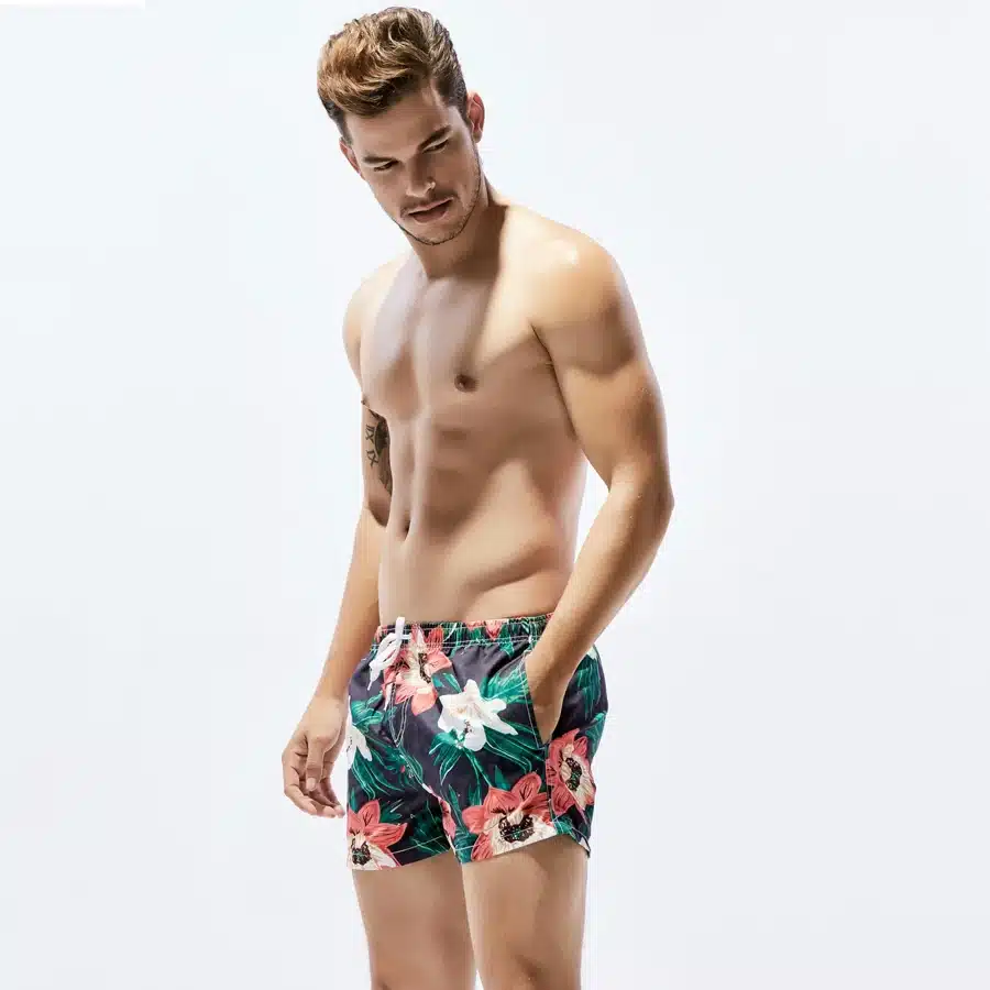 2018 summer Mens sexy Flower pants Male Sweatpants Board Beach swim surfing Shorts Mens Shorts Bottoms swimwear Quick Drying 21