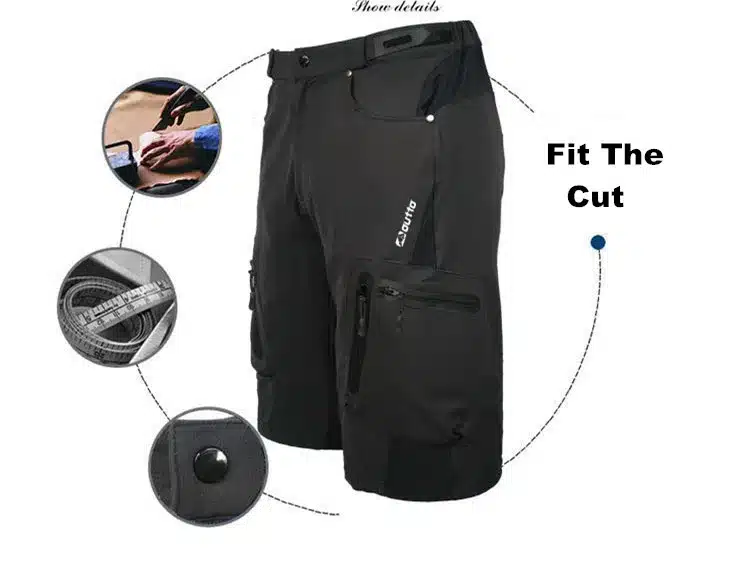 OUTTO Men's Cycling Shorts MTB Mountain Bike Ropa Breathable Loose Fit For Outdoor Sports Running Bicycle Riding Shorts 17