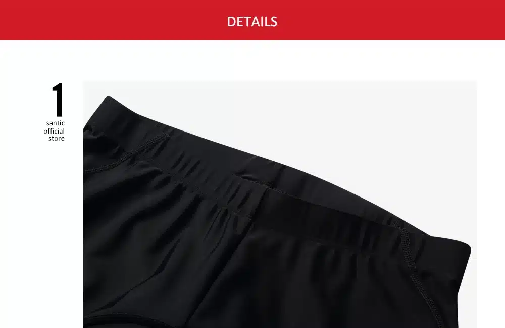 Santic Men Cycling Padded Shorts Coolmax 4D Pad Shockproof SANTIC R-FEEL Anti-pilling SANTIC AIRFREE Biking Riding Shorts KS007 16