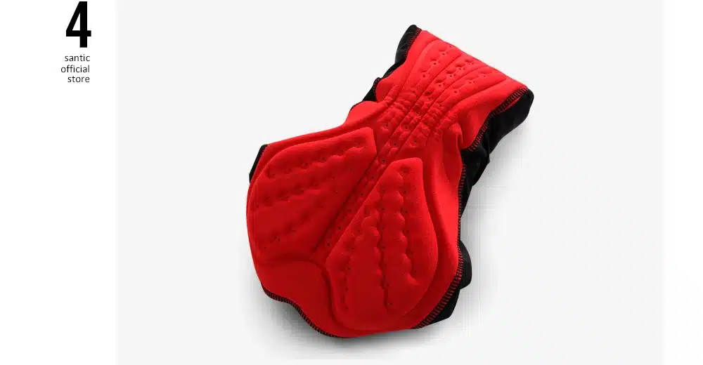 Santic Men Cycling Padded Shorts Coolmax 4D Pad Shockproof SANTIC R-FEEL Anti-pilling SANTIC AIRFREE Biking Riding Shorts KS007 19