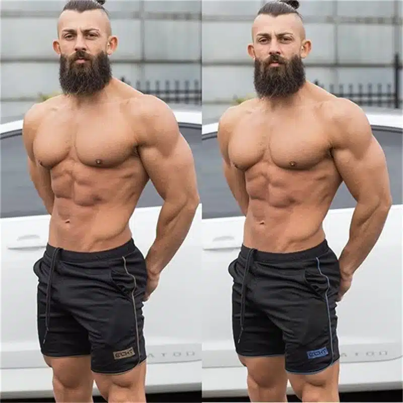 Mens Breathable Mesh Cool Shorts Summer Beach Short Pants Male Gyms Fitness Workout Bodybuilding Jogger Crossfit Slim Sportswear 10