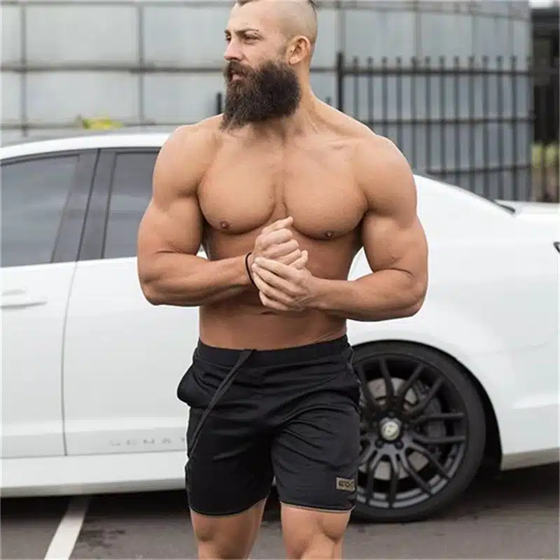 Mens Breathable Mesh Cool Shorts Summer Beach Short Pants Male Gyms Fitness Workout Bodybuilding Jogger Crossfit Slim Sportswear 12