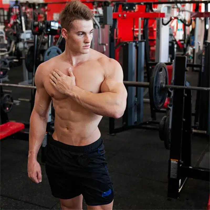 Mens Breathable Mesh Cool Shorts Summer Beach Short Pants Male Gyms Fitness Workout Bodybuilding Jogger Crossfit Slim Sportswear 13