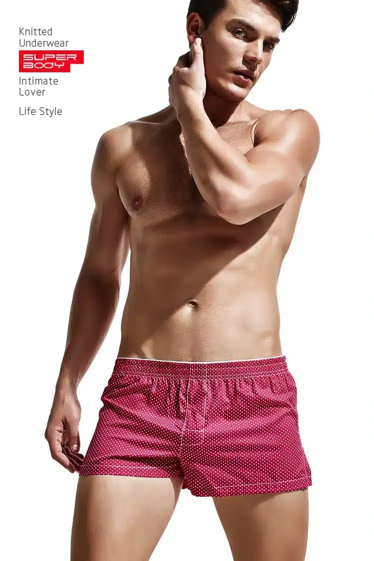 Men's Underwears Boxers Cotton Underpants High Quality Underwear Panties Boxer Shorts Plaid Point Soft Comfortable Lounge 10