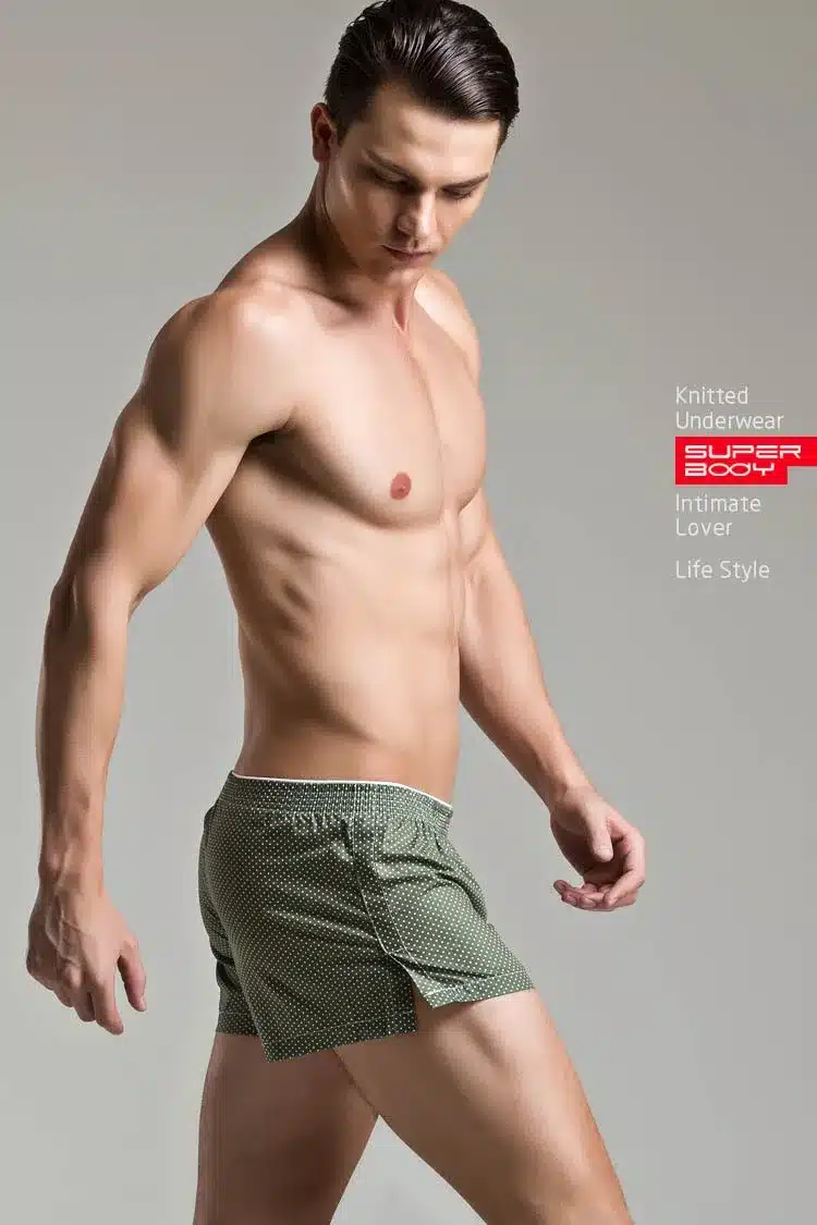 Men's Underwears Boxers Cotton Underpants High Quality Underwear Panties Boxer Shorts Plaid Point Soft Comfortable Lounge 17