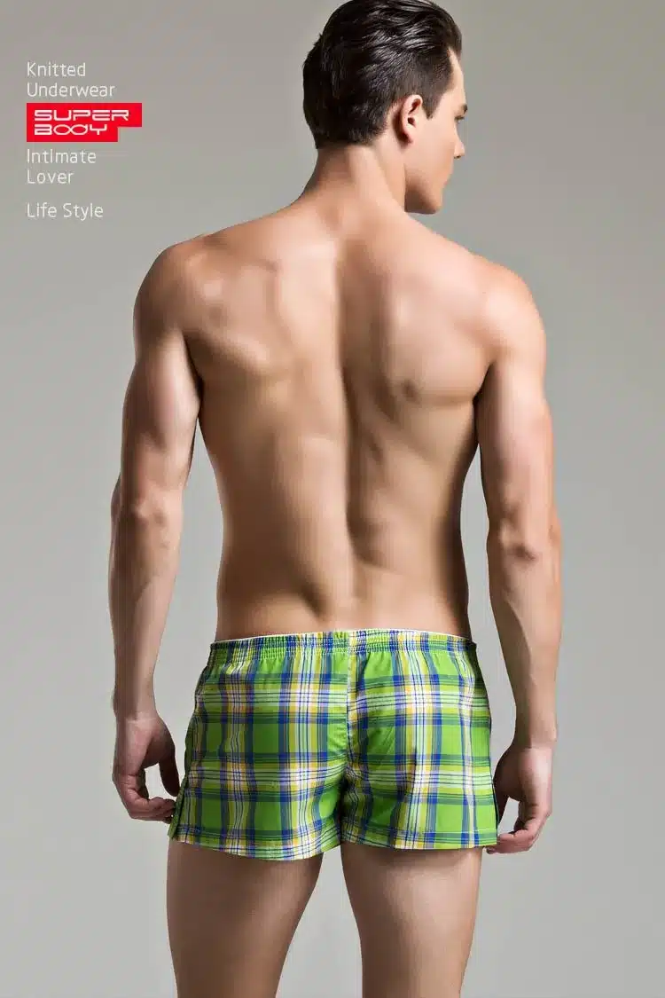 Men's Underwears Boxers Cotton Underpants High Quality Underwear Panties Boxer Shorts Plaid Point Soft Comfortable Lounge 21