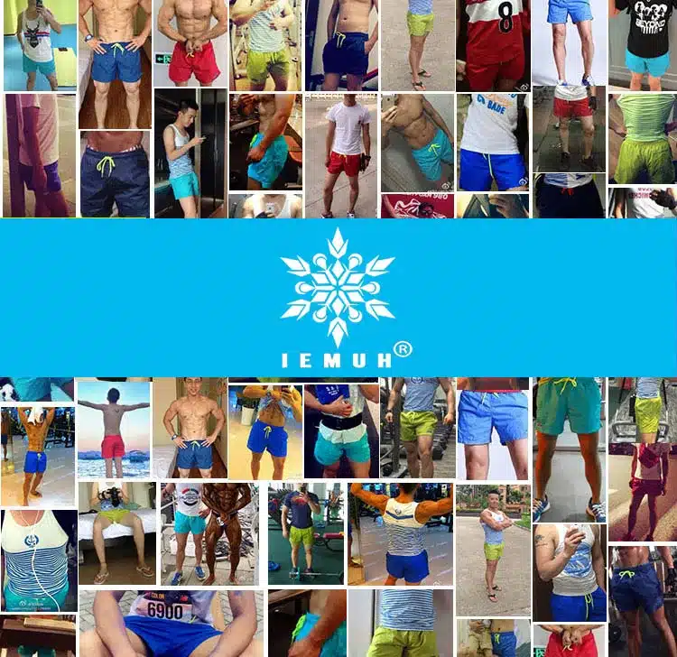 IEMUH Brand Pocket Quick Dry Swimming Shorts For Men Swimwear Man Swimsuit Swim Trunks Summer Bathing Beach Wear Surf Boxer Brie 15