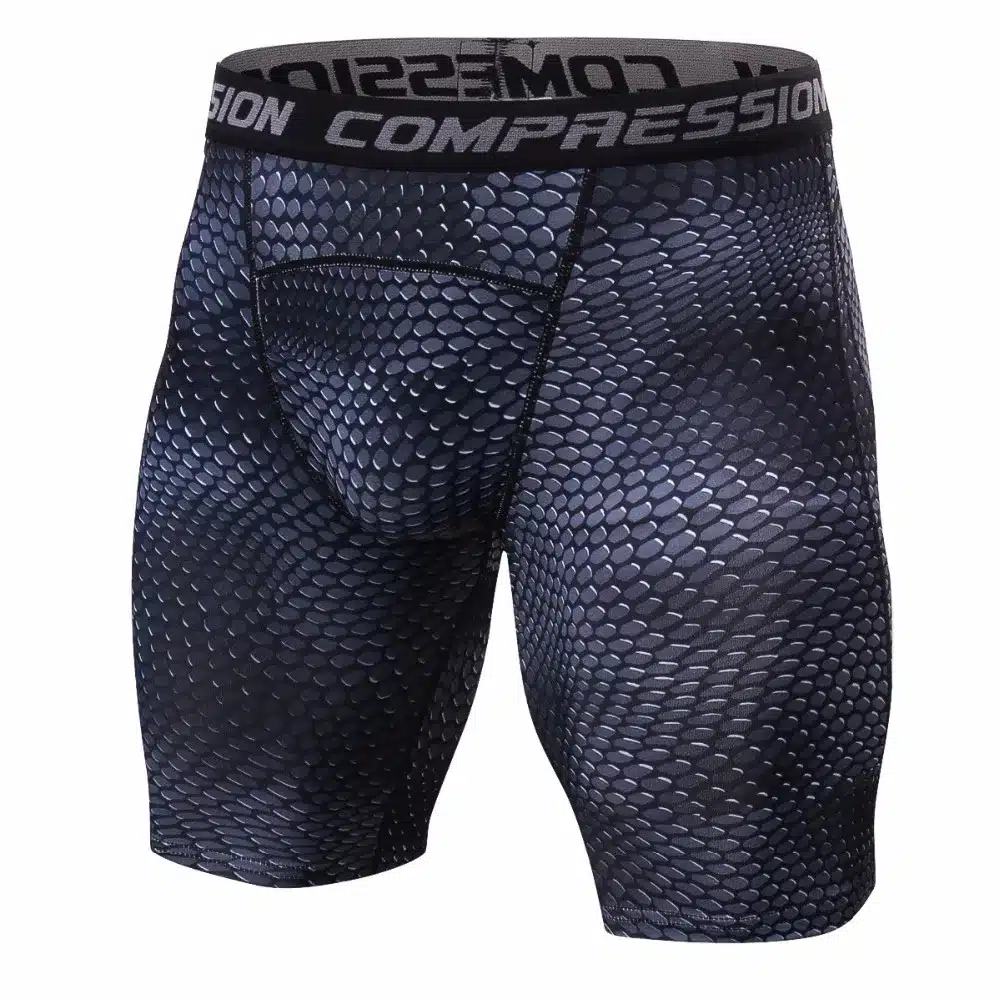 2018 Beach Summer Compression Shorts Men Fashion 3D Print Short Leggings Crossfit Joggers Quick-drying Skinny Fitness Shorts Men 4