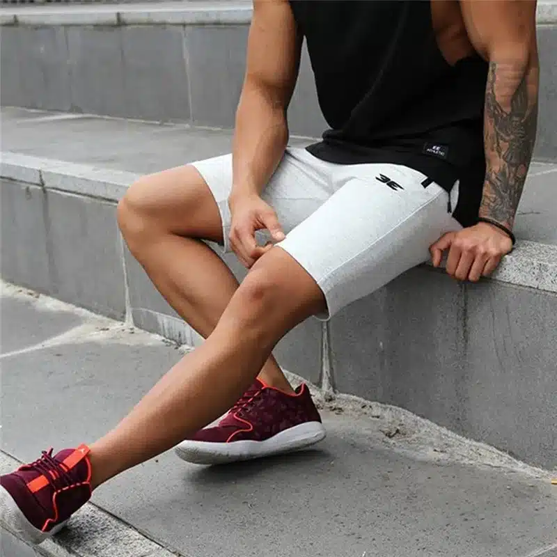 High Quality Cotton Men fitness Shorts Summer 2018 beach New Fashion The Pocket Zipper Garnish Short Pants Hot selling M-XXL 4