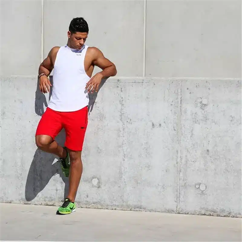 High Quality Cotton Men fitness Shorts Summer 2018 beach New Fashion The Pocket Zipper Garnish Short Pants Hot selling M-XXL 6