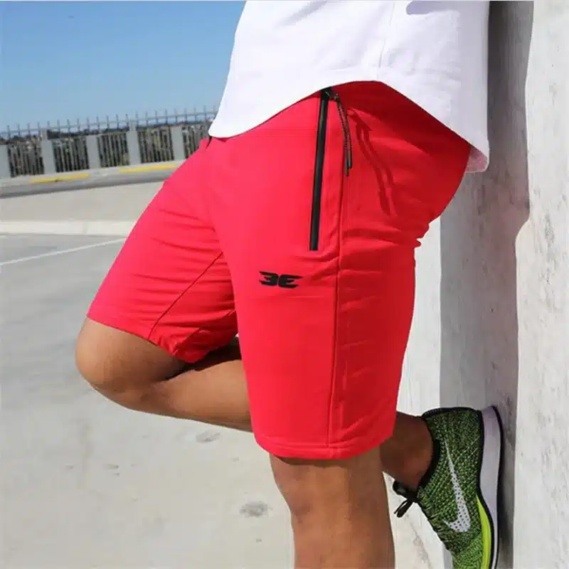High Quality Cotton Men fitness Shorts Summer 2018 beach New Fashion The Pocket Zipper Garnish Short Pants Hot selling M-XXL 8