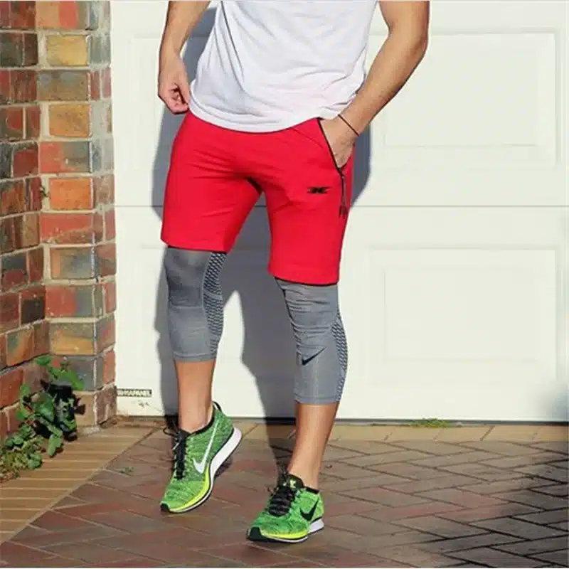 High Quality Cotton Men fitness Shorts Summer 2018 beach New Fashion The Pocket Zipper Garnish Short Pants Hot selling M-XXL 9