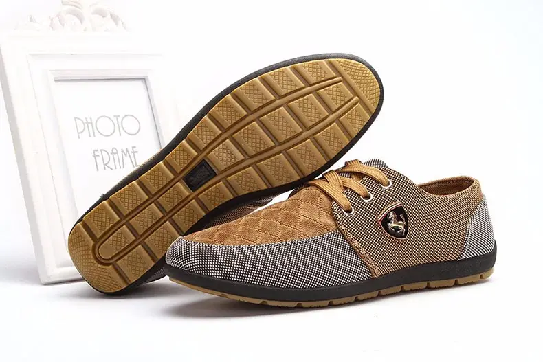 2019 Fashion Canvas Shoes Men Casual Shoes Summer Breathable Yellow Comfortbale Espadrilles Sneakers Men Flats Shoes Big Size 14