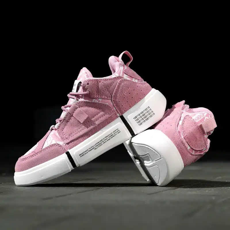 ADBOOV New 2019 Flat Sneakers Women Men Size 35-44 Leather + Canvas Chunky Shoes Chaussures Femme 43
