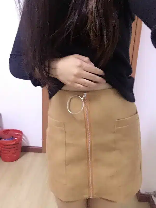 MUMUZI 2019 Women Shorts Wide Leg Womens Cotton Blends Shorts High Waist Front Zipper Shorts with Pockets Sexy Mini Shorts Skirt 13